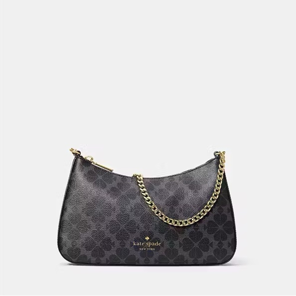 ♠️Kate Spade NY Spade Flower Convertible Crossbody Shoulder Bag, Black NEW NWT